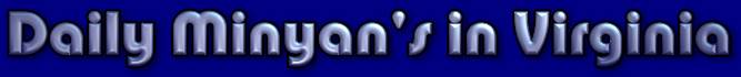 virginia daily minyans